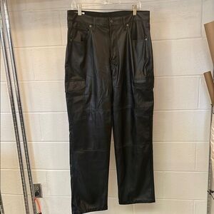 Gap Black Leather Pants